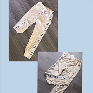 Kappa pants, 3 shades of blue.